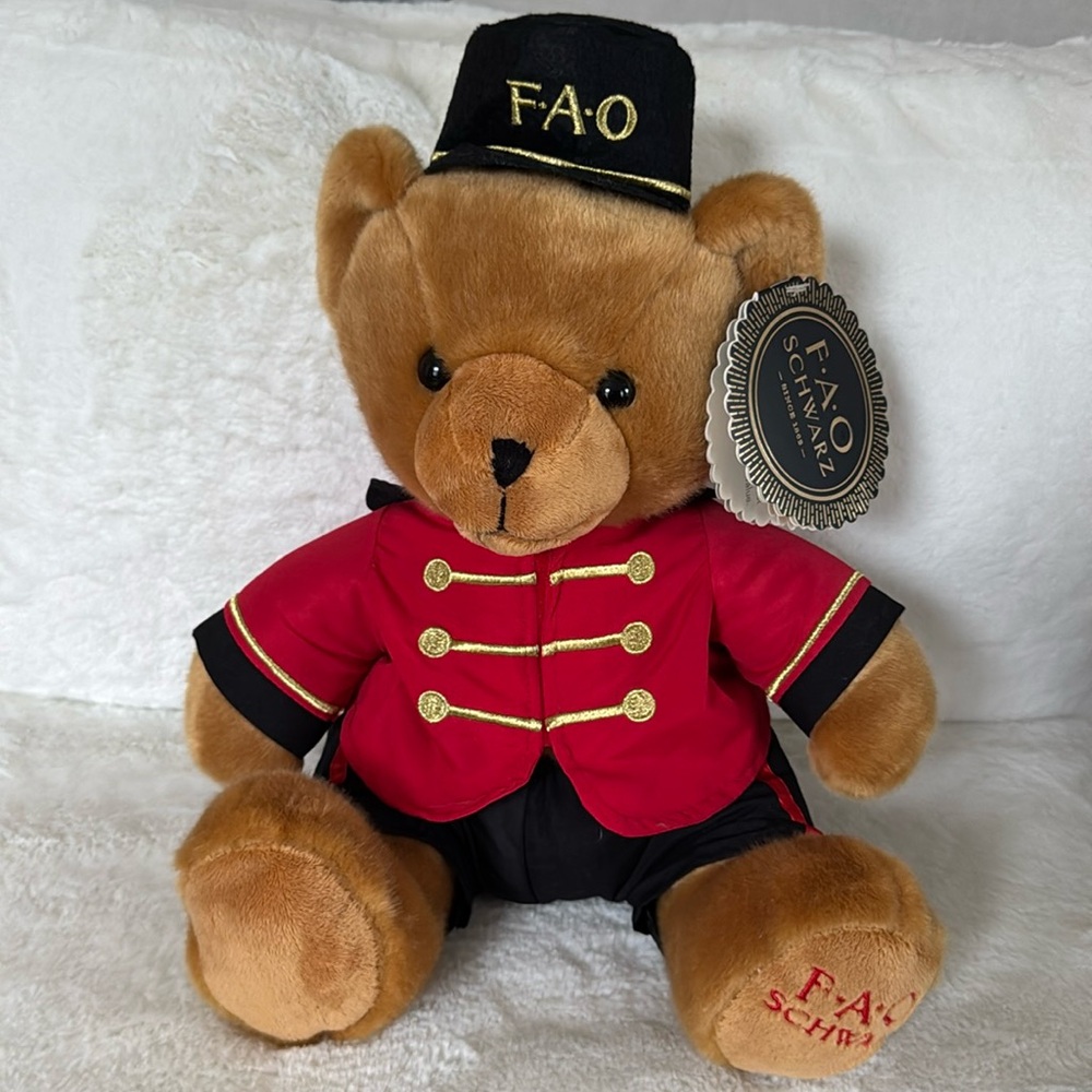 F.A.O  Schwarz The Bellboy Bear Stuffed Animal